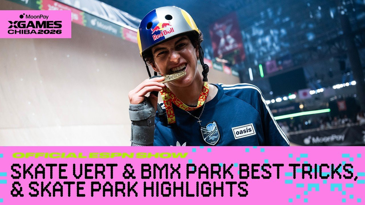 The final gold medals are on the line in Chiba! Part 3 of the official ESPN MoonPay X Games Chiba 2026 highlights brings you the climactic finishes of an unforgettable weekend at Mukahari Messe Stadium.<br /><br />Witness the technical perfection of the Men’s Skateboard Park finals, the best tricks in Men's Skateboard Vert, and the absolute chaos of the BMX Park Best Trick session. From local heroes securing their legacy to international superstars taking home the gold, this is the definitive look at the championship moments that defined MoonPay X Games Chiba 2026.<br /><br />Featured Highlights:<br /><br />✖️ Stake Men’s Skateboard Park Finals: Watch Egoitz Bijuesca’s clinical gold medal run and Keegan Palmer’s technical masterclass.<br /><br />✖️ Stake Dave Mirra BMX Park Best Trick: Mike Varga returns to the top with an unbelievable NBD, while Marcus Christopher and Logan Martin turn up the heat.<br /><br />✖️ MoonPay Skateboard Vert Best Trick: Gui Khury attempts to extend his legendary gold medal streak against 11-year-old Emma Kawakami and a stacked field of innovators.<br /><br />____<br /><br />X Games — your destination for all things action sports, music, lifestyle and everything in between. <br /><br />Visit our official homepage at http://xgames.com for more coverage and highlights.<br /><br />SUBSCRIBE: https://www.youtube.com/XGames<br /><br />Check us on Social @XGames:<br /><br />✖️ Instagram ► https://instagram.com/xgames<br />✖️ TikTok ► https://www.tiktok.com/@XGames<br />✖️ X/Twitter ► https://x.com/xgames<br />✖️ Facebook ► https://facebook.com/XGames<br />✖️ Twitch ► https://www.twitch.tv/xgames<br />✖️ Snapchat ► @xgames<br /><br />Thanks for watching #XGames!
