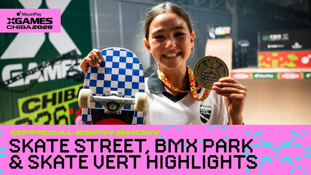 Relive the best moments from the opening of the 2026 international season! MoonPay X Games Chiba 2026 brought the world's elite action sports athletes to Japan for a weekend of history-making performances.<br /><br />The world's top female athletes descended on Chiba, Japan, for an unforgettable display of progression, power, and high-stakes competition. From a historic BMX rivalry to a masterclass in technical skateboarding, these are the Official ESPN Highlights you can't miss.<br /><br />Featured in this show:<br /><br />✖️ Stake Women's BMX Park: Witness the birth of a new rivalry as 16-year-old rookie sensation Miharu Ozawa faces off against two-time gold medalist Hannah Roberts. It all came down to the very last run—who secured the gold?<br /><br />✖️ Monster Energy Women's Skateboard Street: The "Franchise" Chloe Covell looked to bounce back after a tough finish in Sacramento. Watch her incredible mental reset and technical brilliance as she battles Olympic Champion Coco Yoshizawa for X Games glory.<br /><br />✖️ MoonPay Women's Skateboard Vert: Progression was the name of the game as 11-year-old defending champ Mia Kretzer went head-to-head with technical powerhouse Mizuho Hasegawa. See the massive amplitude and flip variations that are redefining women's vert skating.<br /><br />____<br /><br />X Games — your destination for all things action sports, music, lifestyle and everything in between. <br /><br />Visit our official homepage at http://xgames.com for more coverage and highlights.<br /><br />SUBSCRIBE: https://www.youtube.com/XGames<br /><br />Check us on Social @XGames:<br /><br />✖️ Instagram ► https://instagram.com/xgames<br />✖️ TikTok ► https://www.tiktok.com/@XGames<br />✖️ X/Twitter ► https://x.com/xgames<br />✖️ Facebook ► https://facebook.com/XGames<br />✖️ Twitch ► https://www.twitch.tv/xgames<br />✖️ Snapchat ► @xgames<br /><br />Thanks for watching #XGames!