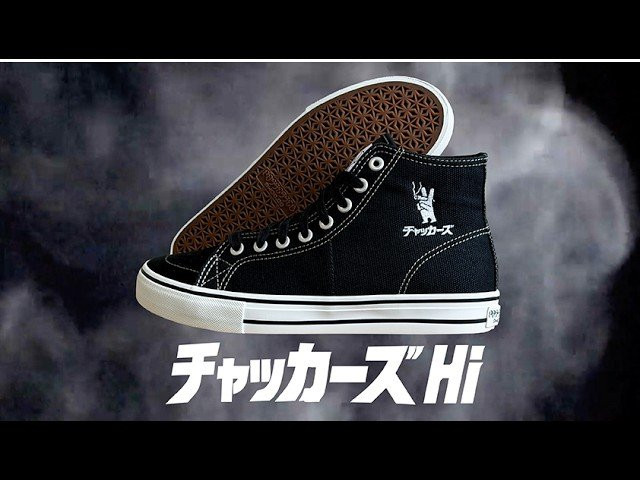 8月8日(土)一日限定予約販売<br /><br />"チャッカーズHi"<br />SIZE : 24cm(6inch)~29cm(11inch)<br />MATERIAL : CANVAS × SUEDE<br />PRICE : ¥14200-税込<br />9月下旬発売予定<br />MUSIC：チャッカーズ <br /><br />8月8日(土)、横浜ベイホールで開催されるチャッカーズ ワンマンショー「日本着火祭り開催」にて、コラボレーションハイカットを会場限定で予約販売します。<br /><br />昭和のサタデーナイトを彩ったテレビ三面記事番組を彷彿とさせる「WEEKEND SMOKER」のワンポイント刺繍を、左右両足の側面にあしらった特別仕様です。<br /><br />会場限定販売のため、店頭での販売はありません。<br /><br />ただし、「どうしても横浜ベイホールへ行けない」という方のために、8月8日(土)一日限定でPOSSESSED SHOE WEBSITEでも予約を受け付けます。8月8日当日、下記リンクのWEBSITEをご確認下さい。<br /><br />https://www.possessedshoe.com/store<br /><br />予約受付は8月8日(土)の一日限り。<br />この機会をお見逃しなく。<br /><br />ベースとなるPOSSESSED SHOEのハイカットシューズは、スケートボードに特化した一足です。<br /><br />足首を圧迫せず、高いホールド性と快適な履き心地を両立。くるぶしまで包み込む特殊素材のアッパーが足首をしっかりガードしながら、足の甲を中心にホールドするため、シューレースを最上部まで締めなくても高いフィット感を得られます。<br /><br />甲部分には、“フットボール”のような立体的なハトメ配置を採用。甲高の足にもフィットし、ハイカットでありながら足首を自由に動かせます。<br /><br />さらに、オーリーパッドは二層構造（二層目はスエード）を採用し、高い耐久性を実現。穴が開きにくく、ハードなライディングにも対応します。<br /><br />高密度ウレタン製インソールはクッション性と疲れにくさに優れ、スケートはもちろん、普段履きでも快適な履き心地を提供します。<br /><br />#チャッカーズ #hitops #skateshoes #sneakers #japanesebrand #skateboard #skateboarding #possessedshoes