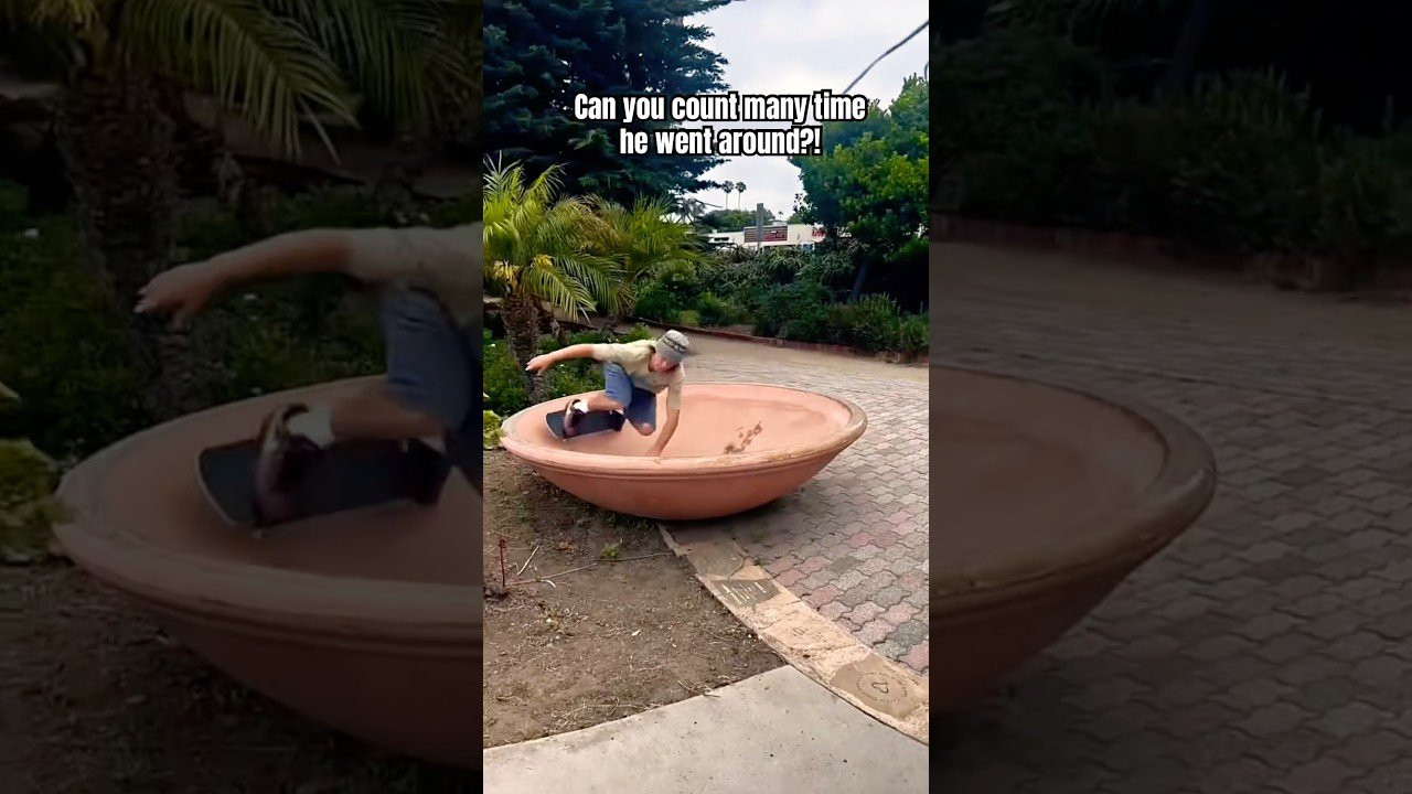 Did he go around 4 times?! 🤯<br /><br />Follow em! 👉 https://www.instagram.com/beanwater1?igsh=NTc4MTIwNjQ2YQ==
