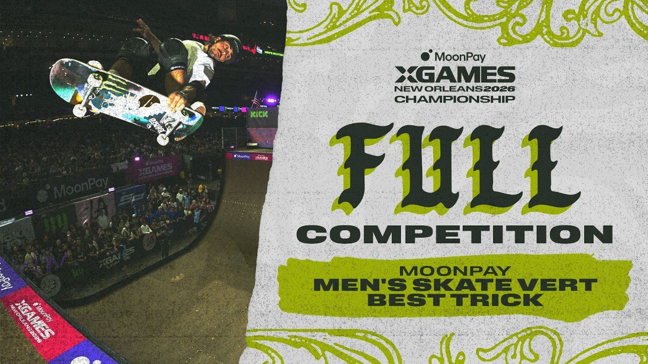 Watch the full MoonPay Men's Skateboard Vert Best Trick competition from MoonPay X Games League Summer Championship 2026!<br /><br />Competing Athletes:<br />✖️ Gui Khury<br />✖️ Tom Schaar<br />✖️ JD Sanchez<br />✖️ Luigi Cini<br />✖️ Ema Kawakami<br />✖️ Edouard Damestoy<br />✖️ Tate Carew<br />✖️ Moto Shibata<br /><br />____<br /><br />X Games — your destination for all things action sports, music, lifestyle and everything in between. <br /><br />Visit our official homepage at http://xgames.com for more coverage and highlights.<br /><br />SUBSCRIBE: https://www.youtube.com/XGames<br /><br />Check us on Social @XGames:<br /><br />✖️ Instagram ► https://instagram.com/xgames<br />✖️ TikTok ► https://www.tiktok.com/@XGames<br />✖️ X/Twitter ► https://x.com/xgames<br />✖️ Facebook ► https://facebook.com/XGames<br />✖️ Twitch ► https://www.twitch.tv/xgames<br />✖️ Snapchat ► @xgames<br /><br />Thanks for watching #XGames!