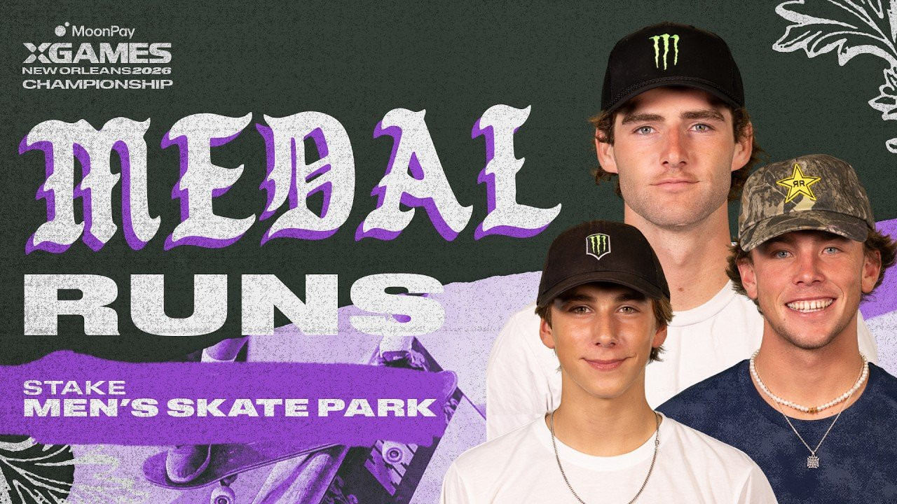 Watch the Top 3 Medal Runs from Stake Men's Skateboard Park competition at MoonPay X Games League Championship in NOLA 2026!<br /><br />Stake Men's Skateboard Park Medalists:<br />🥇 Tom Schaar<br />🥈 Keegan Palmer<br />🥉 Egoitz Bijueska<br />____<br /><br />X Games — your destination for all things action sports, music, lifestyle and everything in between. <br /><br />Visit our official homepage at http://xgames.com for more coverage and highlights.<br /><br />SUBSCRIBE: https://www.youtube.com/XGames<br /><br />Check us on Social @XGames:<br /><br />✖️ Instagram ► https://instagram.com/xgames<br />✖️ TikTok ► https://www.tiktok.com/@XGames<br />✖️ X/Twitter ► https://x.com/xgames<br />✖️ Facebook ► https://facebook.com/XGames<br />✖️ Twitch ► https://www.twitch.tv/xgames<br />✖️ Snapchat ► @xgames<br /><br />Thanks for watching #XGames!
