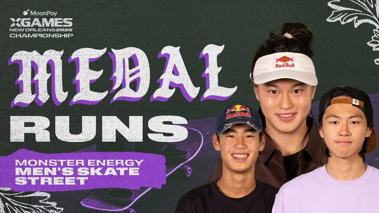 Watch the Top 3 Medal Runs from Monster Energy Men's Skateboard Street competition at MoonPay X Games League Championship in NOLA 2026!<br /><br />Monster Energy Men's Skateboard Street Medalists:<br />🥇 Ginwoo Onodera<br />🥈 Toa Sasaki<br />🥉 Juni Kang<br />____<br /><br />X Games — your destination for all things action sports, music, lifestyle and everything in between. <br /><br />Visit our official homepage at http://xgames.com for more coverage and highlights.<br /><br />SUBSCRIBE: https://www.youtube.com/XGames<br /><br />Check us on Social @XGames:<br /><br />✖️ Instagram ► https://instagram.com/xgames<br />✖️ TikTok ► https://www.tiktok.com/@XGames<br />✖️ X/Twitter ► https://x.com/xgames<br />✖️ Facebook ► https://facebook.com/XGames<br />✖️ Twitch ► https://www.twitch.tv/xgames<br />✖️ Snapchat ► @xgames<br /><br />Thanks for watching #XGames!