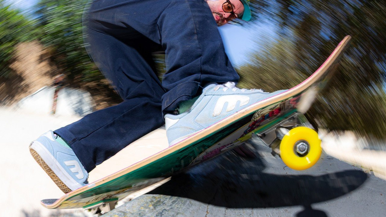 etnies is proud to introduce the Locut Vulc x Fos and Emerson x Fos, two exclusive colorways created in collaboration with British skateboarder and artist Mark "Fos" Foster, alongside a supporting apparel capsule featuring his original illustrations.<br /><br />Available at skateshop around the world and at https://etnies.com/collections/fos.<br /><br />Fos has been part of skate culture longer than most people have been skating. Founder of Heroin Skateboards, former art director for Baker, Deathwish and Altamont, and the creative force behind some of the most recognizable skateboard graphics, his work is immediately identifiable: raw, funny, strange, and completely sincere. He helped define the aesthetic of skateboarding by building it from the inside.<br /><br />The collaboration came together the way Fos works best–hands-on and without overthinking it. He drew the characters, painted the obstacles, showed up to the session. His unmistakable illustrations appear on the insoles of both shoes and carry across the full apparel capsule. <br /><br />Skateboarders in order of appearance: Fos, Nate Alton, Chazz Radical, David Alvarez, Dani, Zach Kovacs, Atticus Lee, Carlos Marinero, Andy Anderson , and Jimmy Rehman.<br /><br />Filmed and edited by Mitch Buangsuwon.<br />https://www.instagram.com/buangsuwon<br /><br />------------------------------------------------------<br />Shop etnies footwear and apparel<br />https://www.etnies.com<br /><br />Subscribe to our YouTube channel:<br />https://www.youtube.com/user/c/etnies?sub_confirmation=1<br /><br />Follow etnies on all social media.<br />Facebook: https://www.facebook.com/etnies<br />Twitter: https://twitter.com/etnies<br />Instagram: https://www.instagram.com/etnies<br />TikTok: https://www.tiktok.com/@etnies<br /><br />#etnies #BuiltBySkateboarding #QualityFootwear