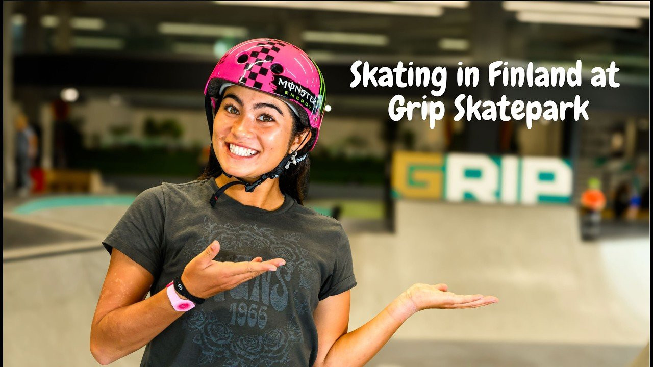 I traveled to Finland to skate at @gripskatepark, and it was an unforgettable experience! 🛹🇫🇮<br /><br />In this video, I skate the park, vert ramp, and mini ramp with my friends. Do some @zappochews interviews. We also get a tour of the Grip facility and explore everything that makes this place so special.<br />Hope you enjoyed :)<br />- Arisa 💗<br /><br />This video is brought to you by @zappochews @zappocandy.us<br /><br />🎥 @trewphotography