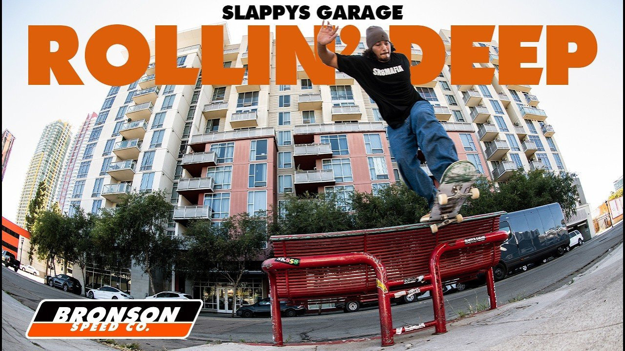 Roll Deep with the Slappys Garage crew on a full-day mission through San Diego.<br /><br />Follow Slappys Garage Skateshop - https://www.instagram.com/slappysgarage/<br /><br />Alexis Ramirez<br />Miles Blackman<br />Bryson Farrill<br />Liam Pace<br />Nixen Osborne<br />Nick Suarez<br />Branden Reynolds<br />Evan Gallen<br />DJ Martin<br />Brian Hastings<br />Eric Hutchinson<br />Jacob Saucedo<br />Hadden Gaunt<br />Dory Hernandez<br /><br />Filmed & Edited by Ed sanchez - https://www.instagram.com/eduartoe/<br />Additional Filming Nolan Lively & Jacob Nuñes<br /><br />Subscribe to the Next Generation Channel:<br />🏁 http://bit.ly/NextGenerationChannel​ 🏁<br /><br />Learn More about Bronson Ceramic Bearings: https://bronsonspeedco.com/bearings#ceramics<br />Learn More about Bronson RAW Bearings: https://bronsonspeedco.com/bearings#raw<br />Learn More about G3 Next Generation Bearings: https://bronsonspeedco.com/bearings#g3<br /><br />Keep up with the #FastestBearings​ on Social:<br />🏁 Instagram: https://instagram.com/bronsonspeedco/​<br />🏁 Twitter: https://twitter.com/bronsonspeedco​<br />🏁 Facebook: https://www.facebook.com/BronsonSpeedCo<br /><br />Shop Next Generation Bearings <br />💸 https://nhsskatedirect.com/pages/bronson-speed-co