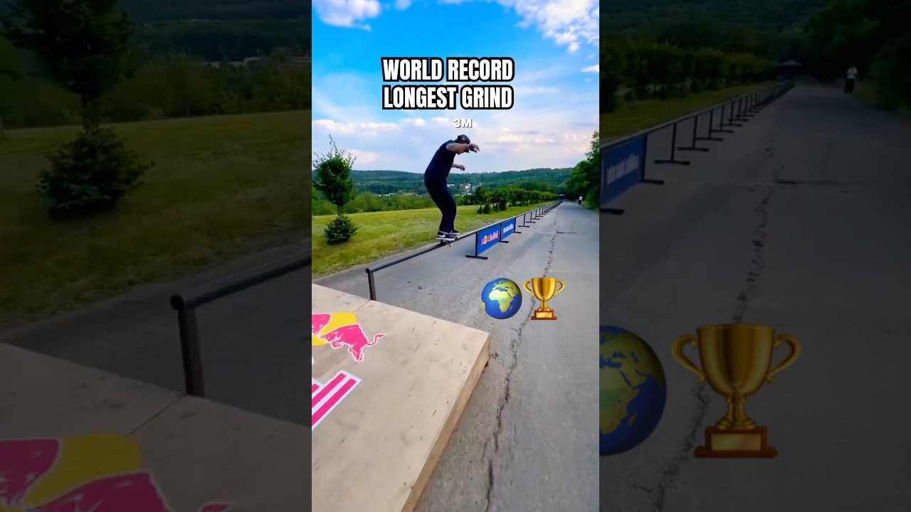 250ft grind WORLD RECORD! (UPDATE: this record has been broken by Kanaan Dern)<br /><br />Follow em! 👉 https://www.instagram.com/maximhabanec?igsh=NTc4MTIwNjQ2YQ==