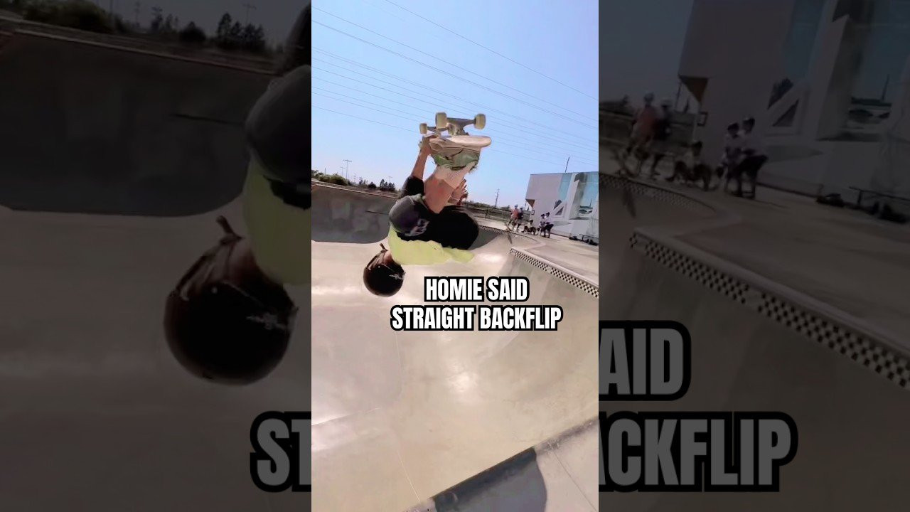 Straight backflip to fakie on vert. 😱<br /><br />Follow em 👉 https://www.instagram.com/ho_sway?igsh=NTc4MTIwNjQ2YQ==