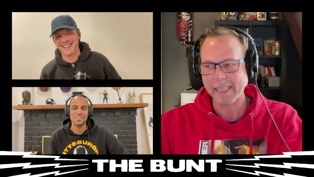 Welcome back to Studio E for an interview with Aaron Snyder<br /><br />00:00 Intro<br />08:24 Aaron Snyder Interview<br />01:11:29 Rapid Fire w/ The Ghost<br />01:31:35 The Post Office<br />01:54:14 The Rundown: The Skateboard World's Source For Sports<br /><br /><br /><br />http://www.thebuntlive.com<br /><br />Join the Bunt Gang: @thebuntlive <br /><br />ENTER TO WIN A FREE TRIP TO THE BUNT JAM:<br />http://www.entertheden.com/bunt<br /><br />Visit our sponsors:<br />http://www.chpobrand.com<br />http://www.dlxsf.com<br />http://www.vans.com<br />https://www.redbull.com/<br />https://www.nflshop.ca