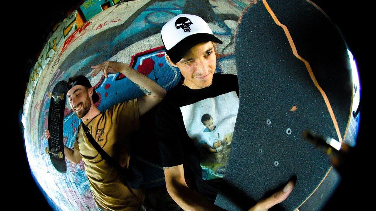 Another DOSE Sunday session is on. The crew — Isidor, Tyron, Viktor, Norman and Vincent — met up at Berlin Südkreuz and somehow found the first spot just a few meters into the session.<br /><br />A downhill, mellow street spot with small obstacles everywhere, it was the perfect place to warm up and start throwing tricks before pushing towards the main spot of the day: Kolonnenbrücke.<br /><br />But Berlin had other plans. On the way, the crew got distracted by a wallride on a bridge and a small street rail that was way too tempting to pass up. A bunch of quick tricks later, we finally made it to the main event: the giant bank at Kolonnenbrücke.<br /><br />The bank is steep, sketchy and ridiculously slippery. Dropping in takes some commitment, and once you're on it, you better move fast. The crew pushed it, boards went flying into the ditch, skin met concrete, and running back up the bank quickly turned into cardio.<br /><br />And of course, riding a sketchy bank next to a busy bike path meant a few encounters with cyclists were unavoidable.<br /><br />Right next to the bank is a surprisingly good ledge, so the session kept going in the sun with more tricks, more lines and a few quick Q&As.<br /><br />Last spot of the day: the E-Lock Bowl at Ostkreuz. A small, empty bowl that was perfect for transition freaks like Tyron as the sun started going down.<br /><br />Another Sunday out with the crew. Good spots, bad ideas, scraped skin and a lot of skateboarding.<br /><br />This is DOSE.<br /><br />Featured skaters:<br /><br />@easy__door36<br />@g6rd9n<br />@sues.gott<br />@s_viktor_b