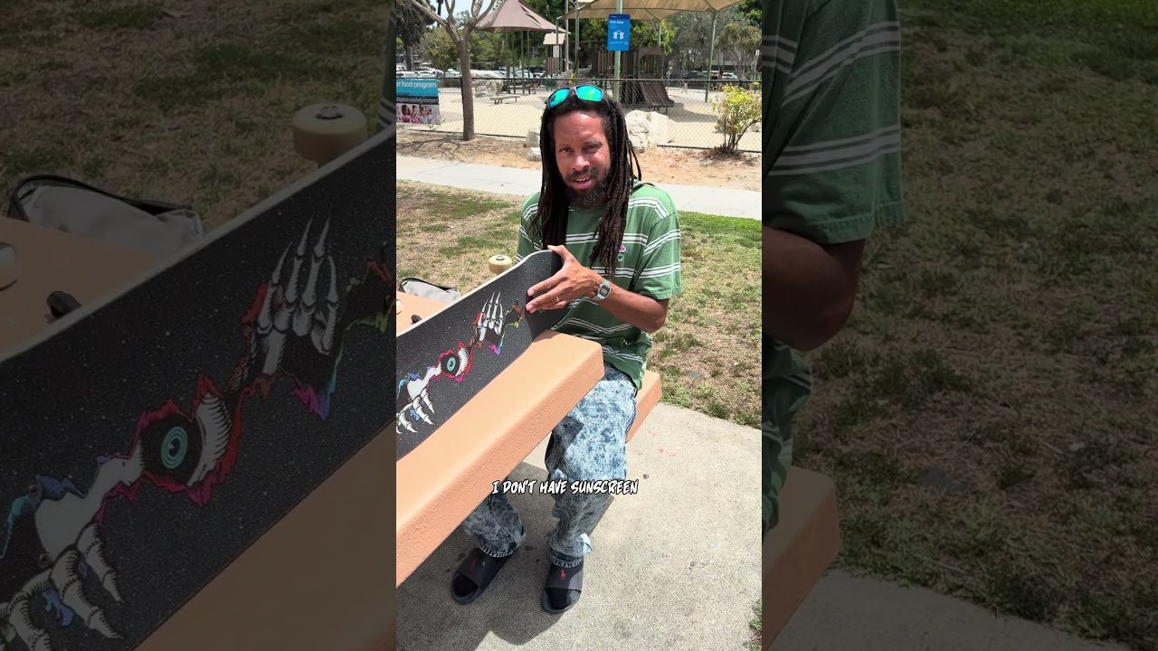 @SpencerSemien sets up his Pro FLIGHT Deck and Pro Dragon Formula 'Nano Rats' wheels at Cherry Park. Filmed by Vaughn