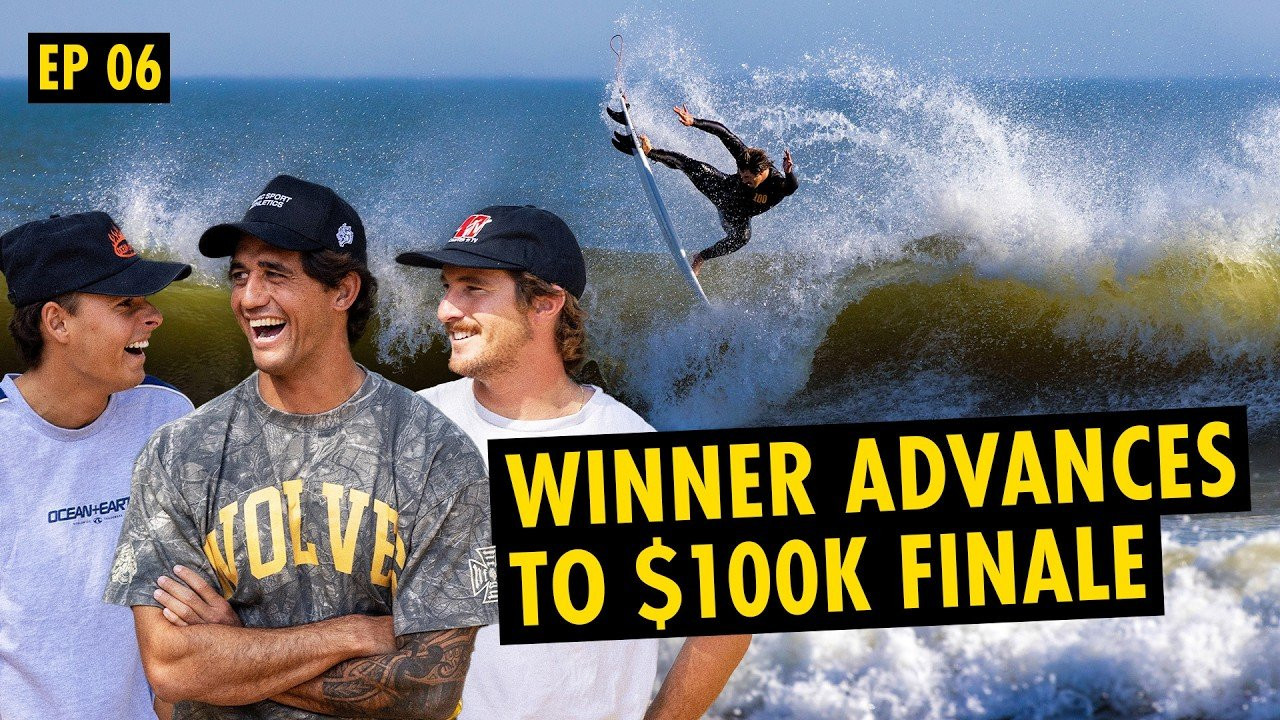 Welcome back to Episode 06 of the Surf100 Challenge Series Presented by Pacifico, the sixth of our eight-part $100,000 surf match.<br /><br />Three surfers remain in contention: Zeke Lau, Dakoda Walters, and Dimitri Pou. <br /><br />Of these three, only two surfers will survive into our classic Surf100 finale*, where they’ll face off against two mystery invitees for a chance at the six-figure prize purse.<br /><br />One of those is decided today.<br /><br />Our sixth challenge? The rules are simple, and exhausting:<br /><br />- Three surfers, 100 minutes, every wave counts<br />- Waves are scored with whole numbers on a scale of 1 to 10<br />- Two ways to win: be the first surfer to reach 100 points or have the highest total when time is up<br />- One surfer advances to our Surf100 Finale, the other two will face off for the last spot in Episode 07<br /><br />Here’s the full YouTube release schedule: <br />Ep 1: Live <br />Ep 2: Live <br />Ep 3: Live <br />Ep 4: Live <br />Ep 5: Live <br />Ep 6: Live <br />Ep 7: Wednesday, August 26<br />Finale: Wednesday, September 9 on Stab Premium