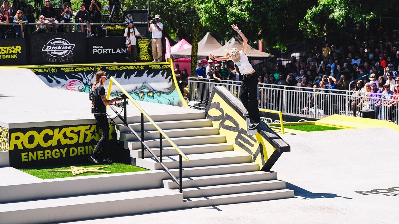 The Rockstar Energy Open Women's Street Final were the first to be crowned on Sunday's final with Chloe Covell proving to be untouchable. Watch the run that locked in the win and $20K prize purse, plus second- and third-place runs from Yuri Ashizawa and Niko Sugimoto. <br /><br />Rockstar Energy Open Women’s Street Final Results<br />1.) Chloe Covell, 88.00<br />2.) Yuri Ashizawa, 84.33<br />3.) Niko Sugimoto, 65.00<br />4.) Mei Ozeki, 64.00<br />5.) Miyu Ito, 61.66<br />6.) Soobeen Park, 41.66<br />7.) Paige Heyn, 39.33<br />8.) Nanami Onishi, 1.00<br /><br /><br />Subscribe to the Platfrm channel!<br />https://bit.ly/4aScSzM<br /><br />Follow us on:<br />TikTok: https://www.tiktok.com/@the_platfrm<br />Instagram: http://instagram.com/theplatfrm<br />Facebook: http://facebook.com/theplatfrm<br />Twitter: http://twitter.com/the_platfrm