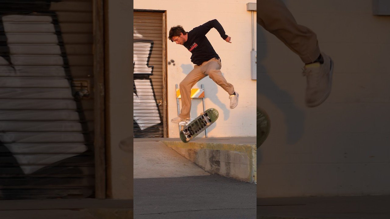 Tyler Surrey skateboarding and manual tricks