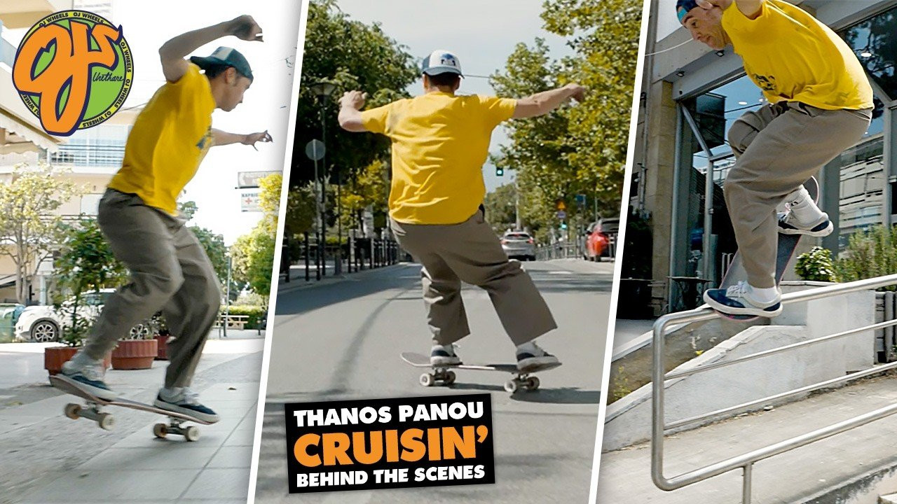 ALL FILMED IN ONE TAKE? Go Behind the Scenes on Thanos's CRUISIN' as he explains the process of trying to film a 5 minute line through Athens with Tony Tzo:<br /><br />8 hours of filming, The Duke Nukem 3D Soundtrack, some 55mm OJ Mini Super Juice Wheels...and a little Editing magic.<br /><br />'...one of the hardest things i ever shot on a skateboard' - Thanos.<br /><br />Go watch Thanos's CRUISIN' here: https://studio.youtube.com/video/CkUeOl25vSo/edit<br /><br />Skater: Thanos Panou @the_misinformer <br />Film/edit: Tony Tzo @tony_tzo<br /><br />Web: https://ojwheels.com/<br />Instagram: https://www.instagram.com/ojwheels/<br />Facebook: https://www.facebook.com/OjWheels<br />YouTube: <br /><br /> / ojwheels <br />TikTok: https://www.tiktok.com/@ojwheels<br /><br />Our Emails Don't Suck, Sign up Below:<br />https://bit.ly/SubAndFindOut