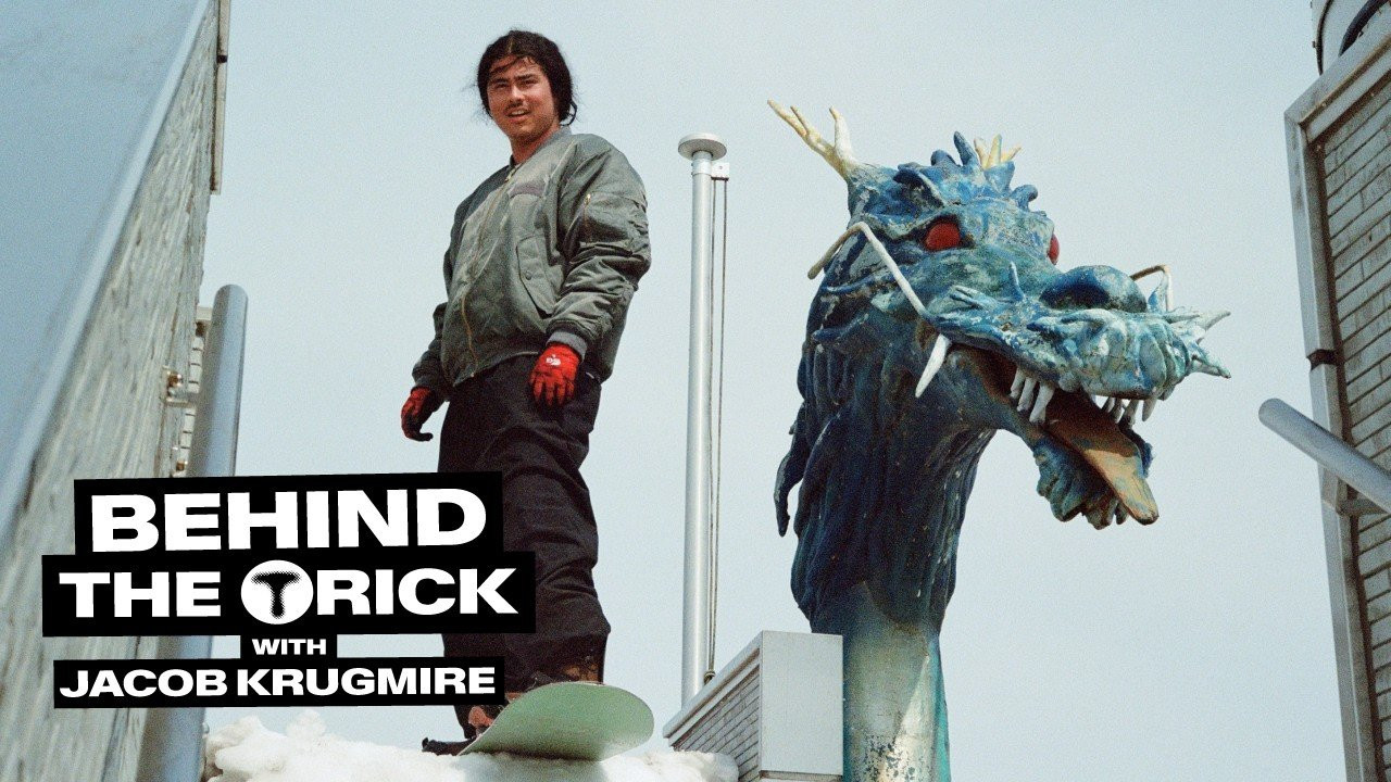 In the middle of nowhere at an onsen rest stop in rural Japan, Ryoki Ogawa found a kinked ledge guarded by two dragons. He gave Jacob Krugmire the go ahead to hit the spot, Cole Navin shot the photo on film with no flashes, and against all odds, it came out money. The following fall at the Torment Release Party in Salt Lake, Krugs found himself on the cover of Issue EIGHT. <br /><br />Filmed by: Parrish Isaacs<br /><br />Edited by: Dom Fuchs