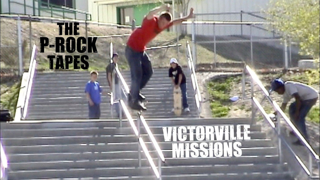 The P-Rock Crew Victorville Skateboard Missions. Featuring: Darrell Weaver, Chris Barber, Jeremy, Kyle Pittack, Jonny Wille, John Leal, Keelan Dadd, Marquis Preston, Josh Grossguth, Churro, Andreau Soptich, Todd Bryant, Ric Dunwoody, Nate Osborn, Brian Dunlap, Freddy Alfaro, Pat Torres, Steven Bey, Leo Romero, Jimmy Van Pelt and Louie Bocanegra.<br /><br />North of Los Angeles lies a forgotten stretch of desert known as the<br />ANTELOPE VALLEY.<br />A harsh wasteland of scorching pavement, busted concrete, empty lots, abandoned buildings...and enough tweaker's to keep even the strongest Jedi on high alert.<br />From this unlikely corner of the galaxy, a diverse group of misfits came together.<br />They had different backgrounds.<br />Different personalities.<br />Different styles.<br />But they shared one thing...<br />SKATEBOARDING.<br />United by four wheels and a piece of wood, they forged an unbreakable bond.<br />Against all odds, they became a crew.<br />Not the biggest.<br />Not the richest.<br />Not the most respected.<br />The UNDERDOGS.<br />But they were Hungry.<br />They were Fearless.<br />And they were ahead of their time.<br />They called themselves...<br />P-ROCK.<br />For nearly a decade, from 2001 to 2009, P-Rock carved its name into the streets of the Antelope Valley.<br />They battled busted spots, brutal slams, security guards, cops, angry neighbors, desert heat...<br />...and occasionally each other.<br />These are the stories.<br />The Tricks.<br />The Slams.<br />The friendships.<br />The places that disappeared.<br />And the crew that refused to.<br />This is the story of P-ROCK.