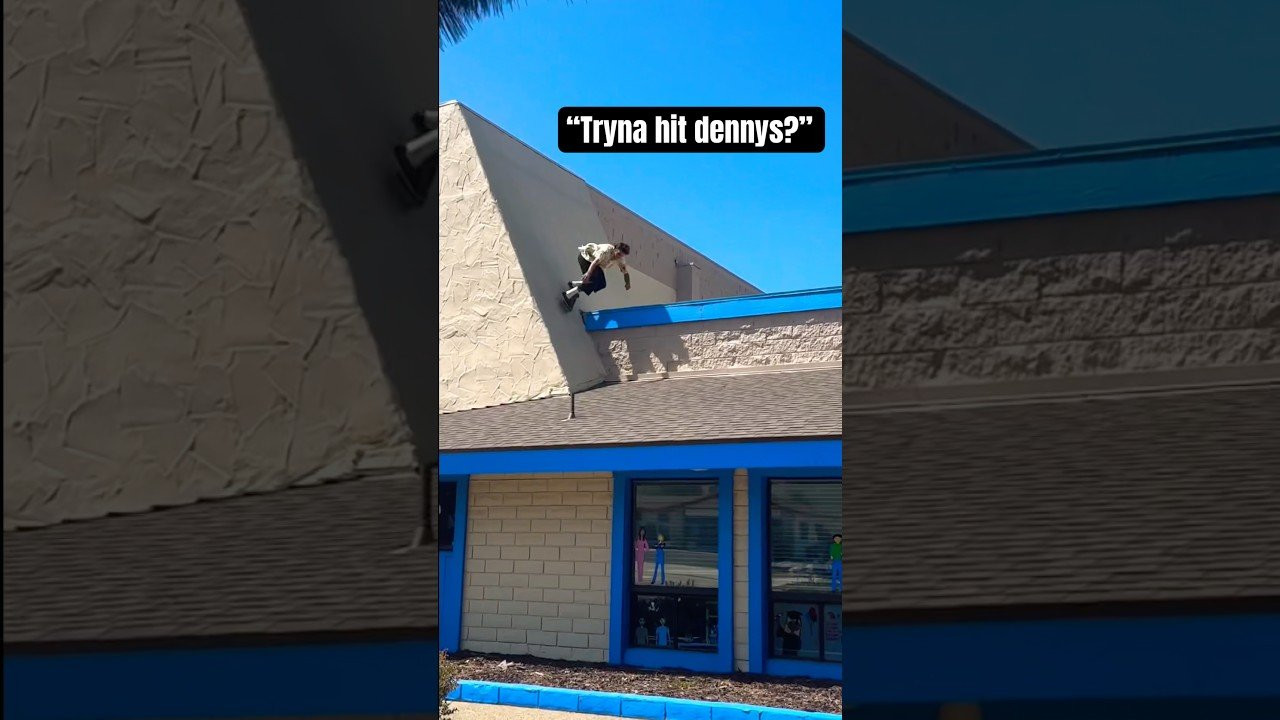 INSANE ROOF WALL RIDE 😳<br /><br />If you know em, tag em in the comments so we can credit them!