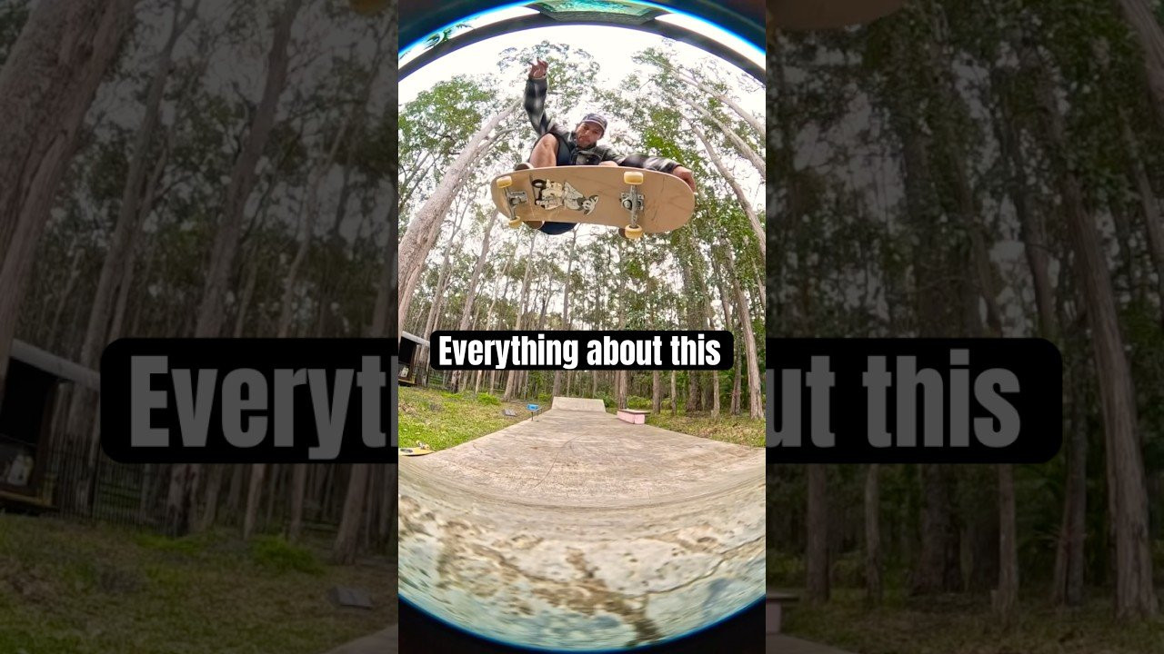 Nollie 180 flip in the woods 😤<br /><br />Follow em<br /><br />https://www.instagram.com/andrewbrophy?igsi=NTc4MTIwNjQ2YQ==