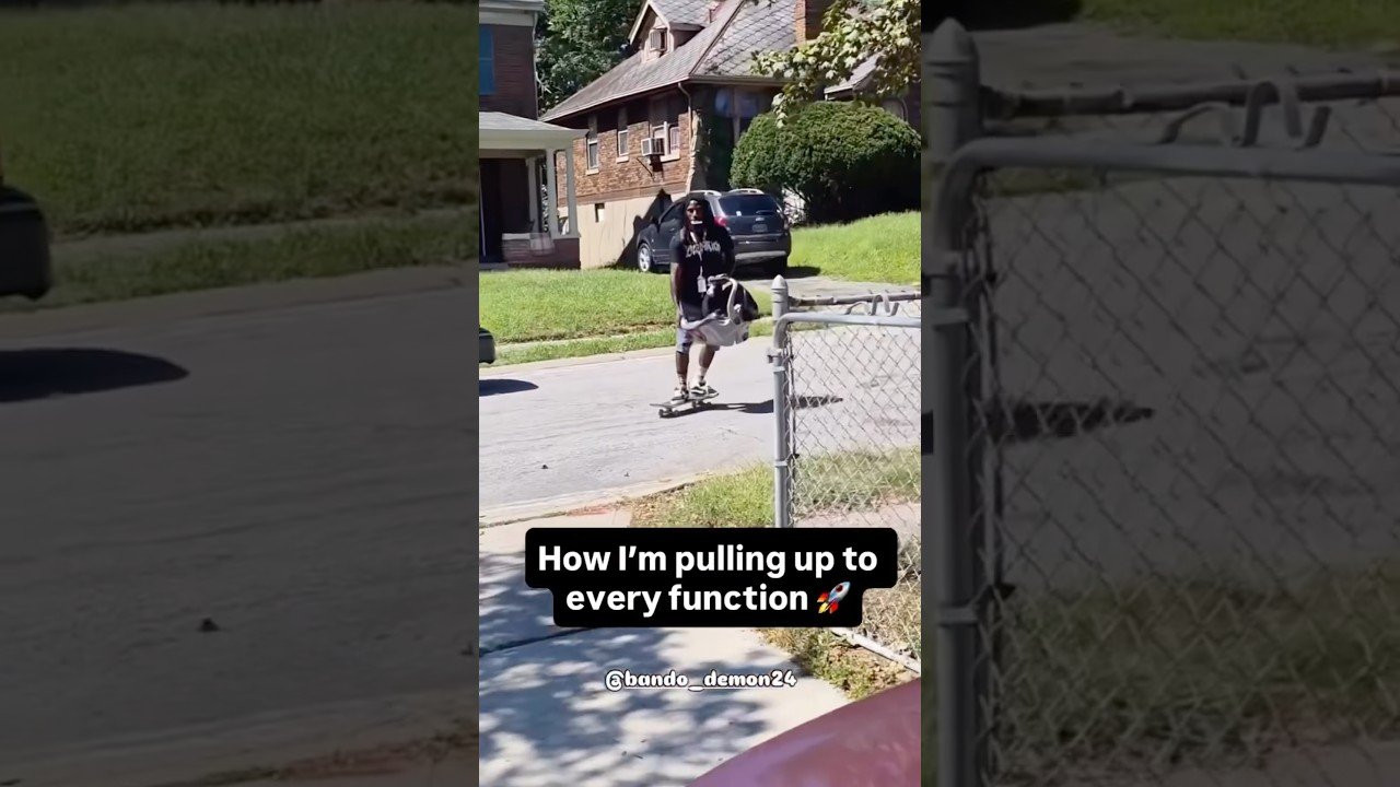 Beautiful day in the neighborhood! 🎶🍼<br /><br />Follow em 👉 https://www.instagram.com/bando_demon24?stkn=MTByaGV0ZDBrdXEzNg==<br /><br /><br />#shorts #shortvideo #skateboarding