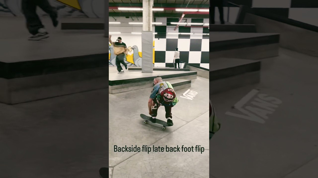 Backside flip late back foot flip 🤷🏻‍♂️😵‍💫<br /><br />Follow em 👉 https://www.instagram.com/reel/Ddox-CEhDFQ/?stkn=c2kybmNwOTN6ZWh3<br /><br />#shorts #shortvideo #skateboarding