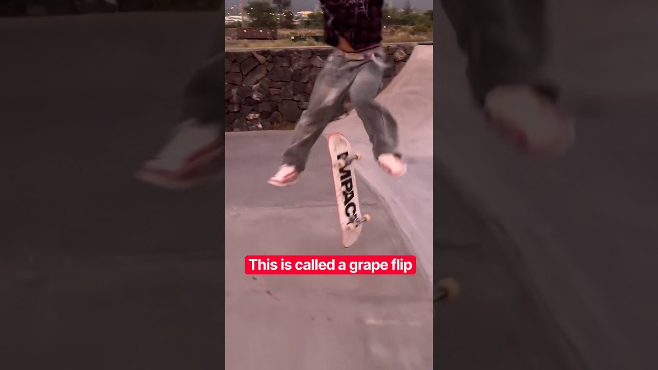 Ever seen a grape flip before? 😮🤷🏻‍♂️<br /><br />Follow em 👉 https://www.instagram.com/reel/DdqEyaFBSuE/?stkn=MW9wbXExdnAxMGZnZA==<br /><br />#shorts #shortvideo #skateboarding