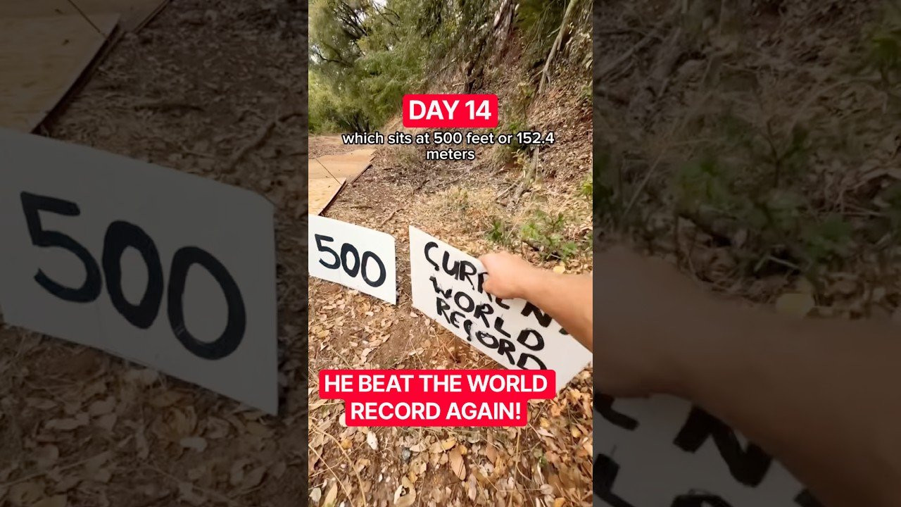 DAY 14 - ANOTHER WORLD RECORD!! 🫪🚨<br /><br />Follow em! 👉 https://www.instagram.com/garrettginner?stkn=NTc4MTIwNjQ2YQ==<br /><br />#shorts #shortvideo #skateboarding