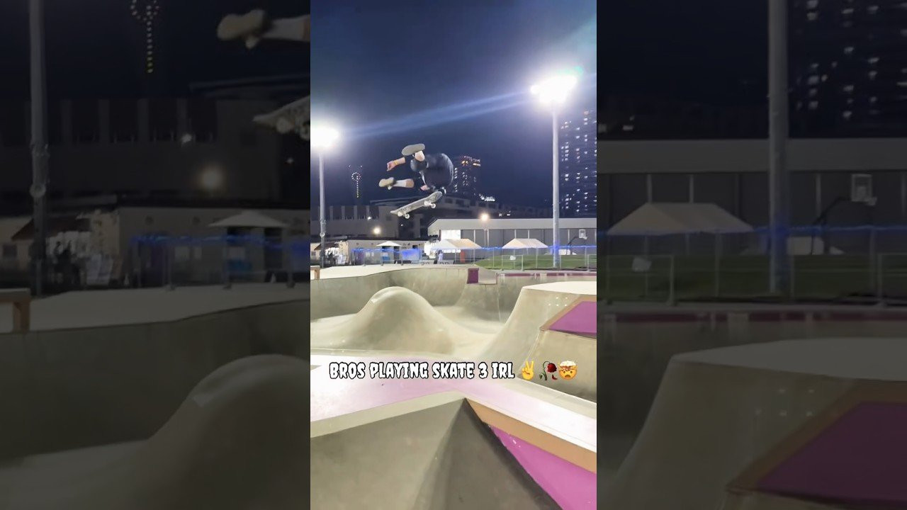 Bros playing skate 3 in real life 🫪🎮<br /><br />Follow em 👉 https://www.instagram.com/taj_wolfo?mdxt=NTc4MTIwNjQ2YQ==<br /><br />#shorts #shortvideo #skateboarding