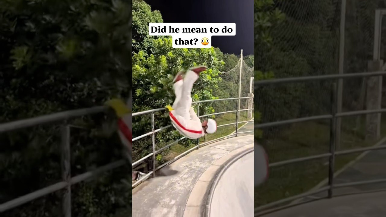 Theres no way he meant to do that. 🎮🤷🏻‍♂️<br /><br />Follow him 👉 https://instagram.com/ianrodriguessk8?rpxt=NTc4MTIwNjQ2YQ%3D%3D<br /><br />#shorts #shortvideo #skateboarding