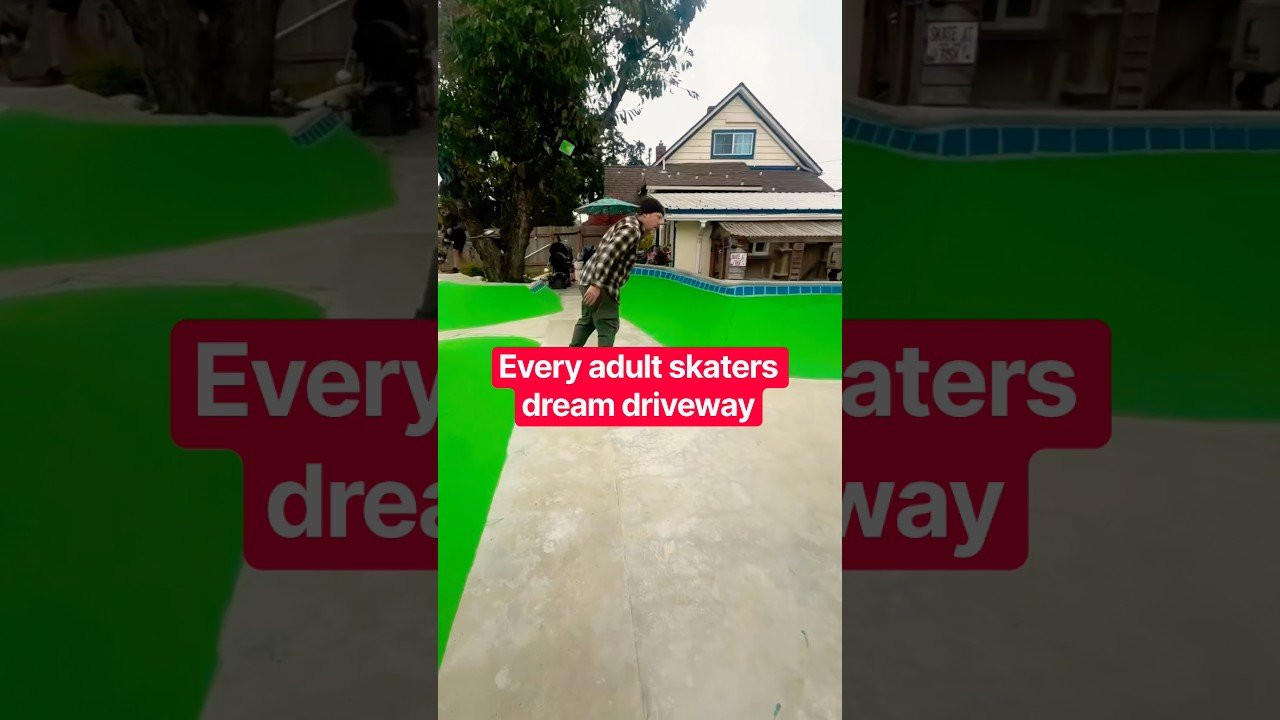 Every adult skaters dream driveway 🫪👑<br /><br />Follow him 👉 https://www.instagram.com/fatchrisadams?rpxt=NTc4MTIwNjQ2YQ==<br /><br />#shorts #shortvideo #skateboarding
