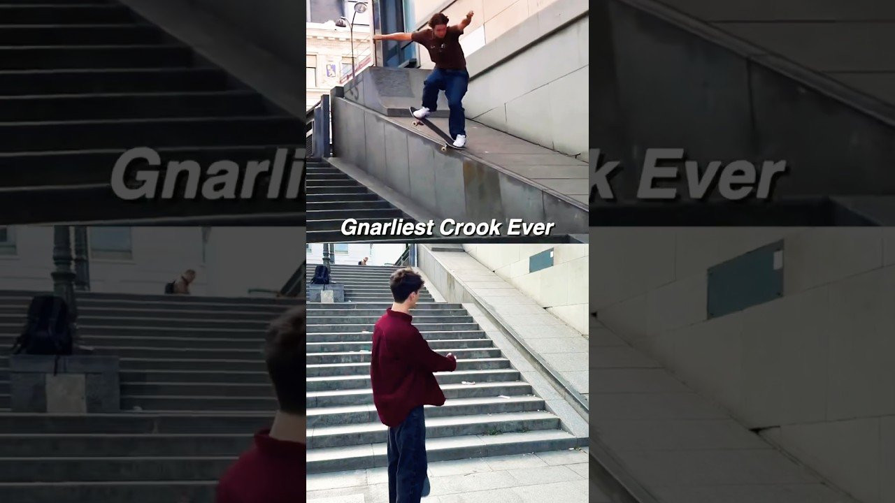 Tal break down what might be the gnarliest crook ever done on a skateboard! 😬<br /><br />Follow him 👉 https://www.instagram.com/reel/Def6PTDxgJd/?srtk=NTc4MTIwNjQ2YQ==<br /><br />#shorts #shortvideo #skateboarding