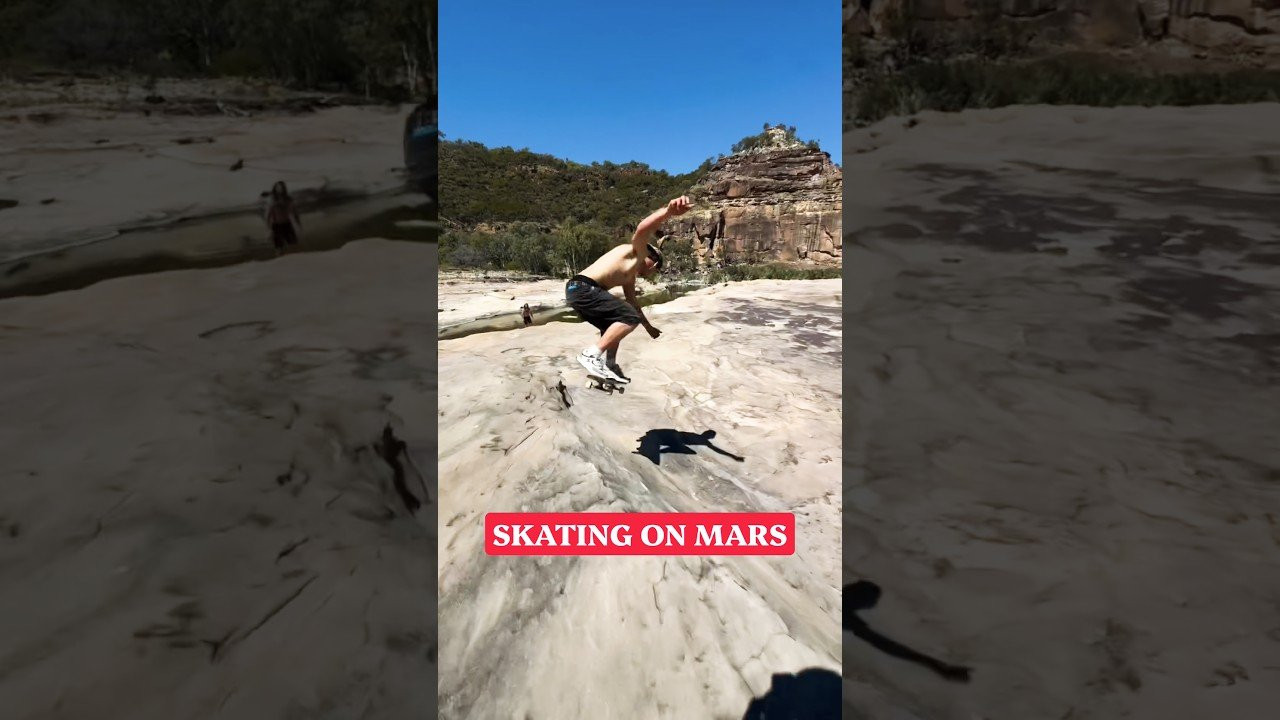 This is what skating on mars would feel like 👽<br /><br />Follow him 👉 https://www.instagram.com/nakulaboag?obrf=NTc4MTIwNjQ2YQ==<br /><br />#shorts #shortvideo #skateboarding